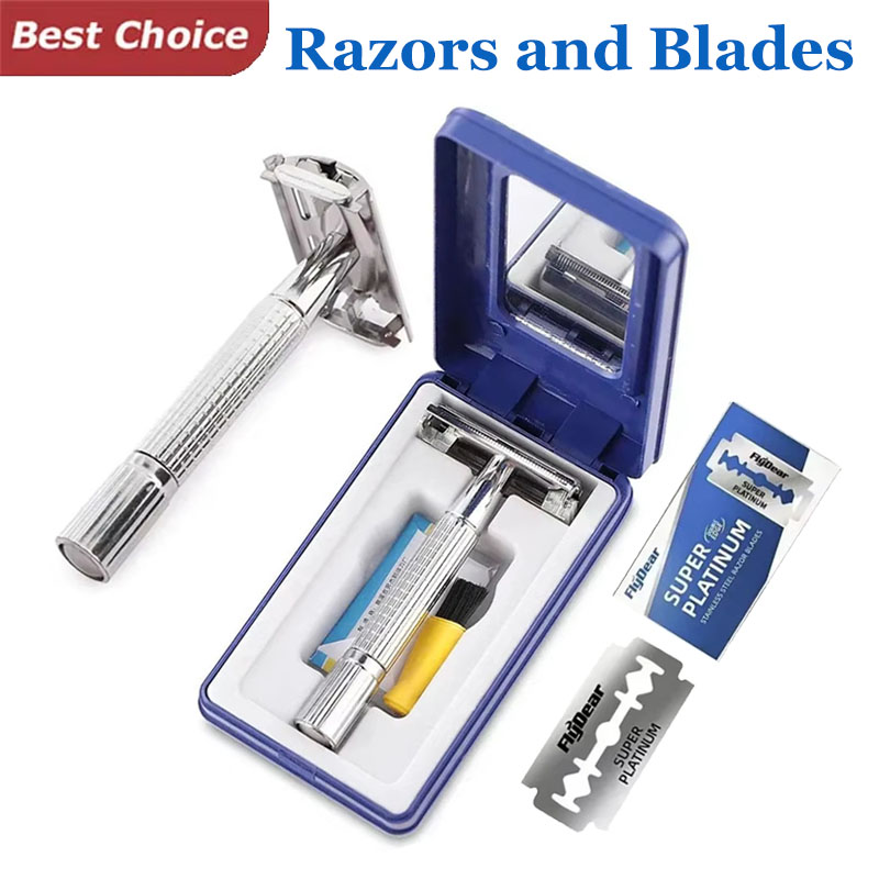 Men'S Grooming Accessories Kit - 남성용 더블 에지 수염 면도기 -