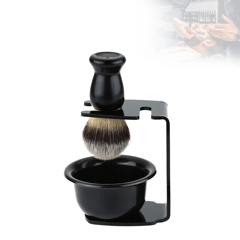 Men'S Grooming Accessories Kit - 아크릴 스탠드 홀더가 있는 면도 브러시와