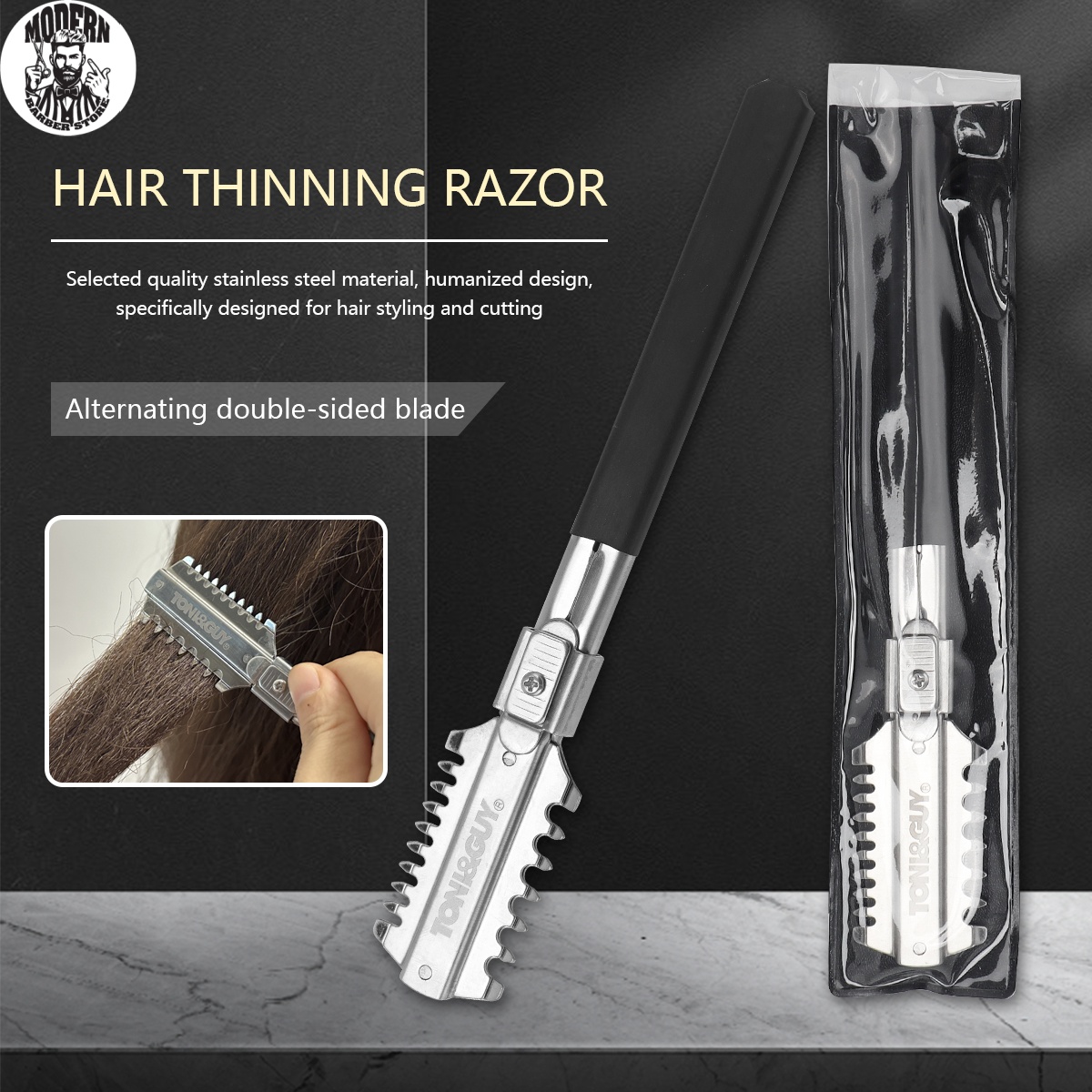 Grooming Men'S Hair - 살롱 이중날 면도기 이발칼 수동 헤어