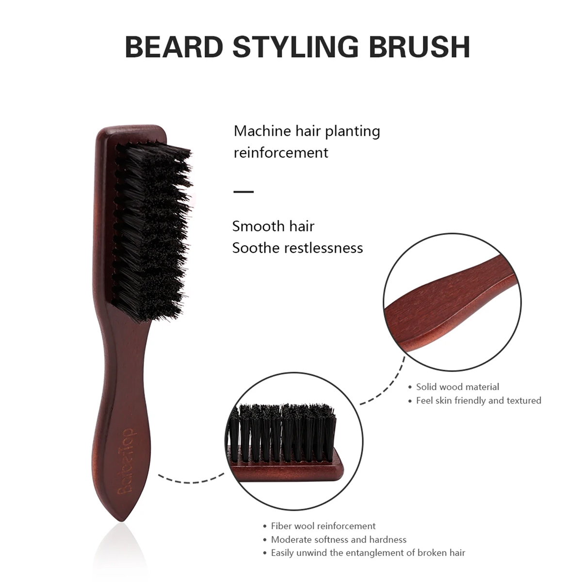 이발소 나무 손잡이 멧돼지 강모 수염 브러시 부드러운  - Grooming Men'S Hair 리뷰 및 가격