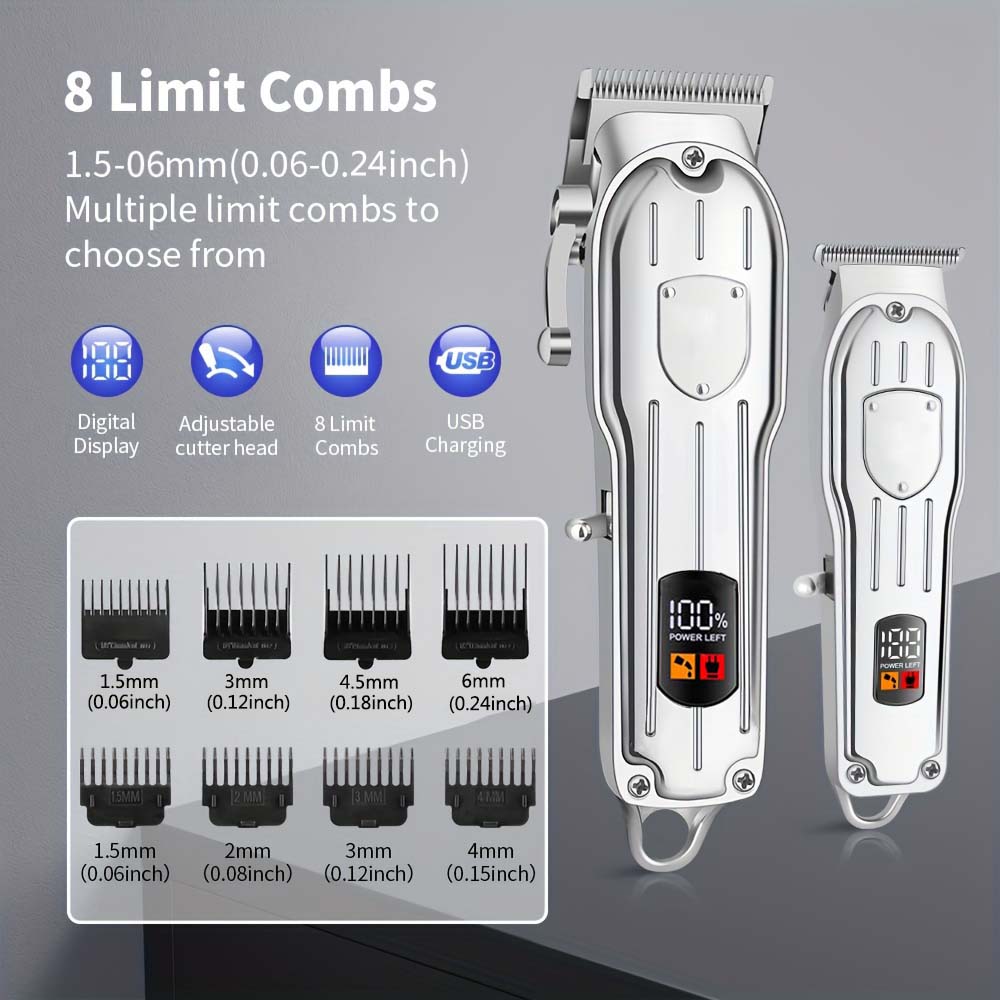 LCD 디스플레이가 있는 전문가용 헤어 클리퍼 세트,  - Men'S Grooming Accessories Kit 리뷰 및 가격