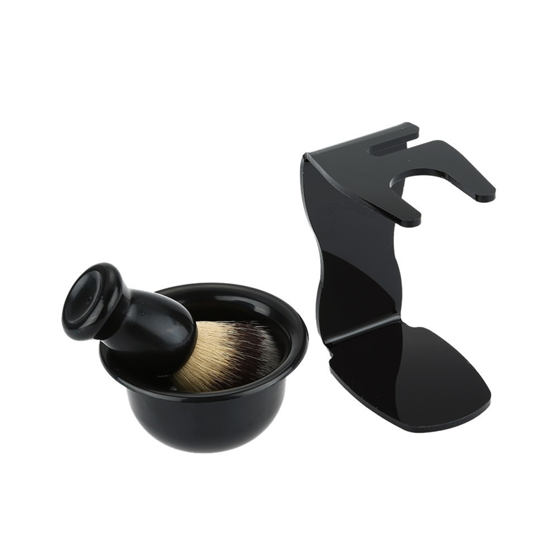 아크릴 스탠드 홀더가 있는 면도 브러시와 그릇 세트,  - Men'S Grooming Accessories Kit 리뷰 및 가격