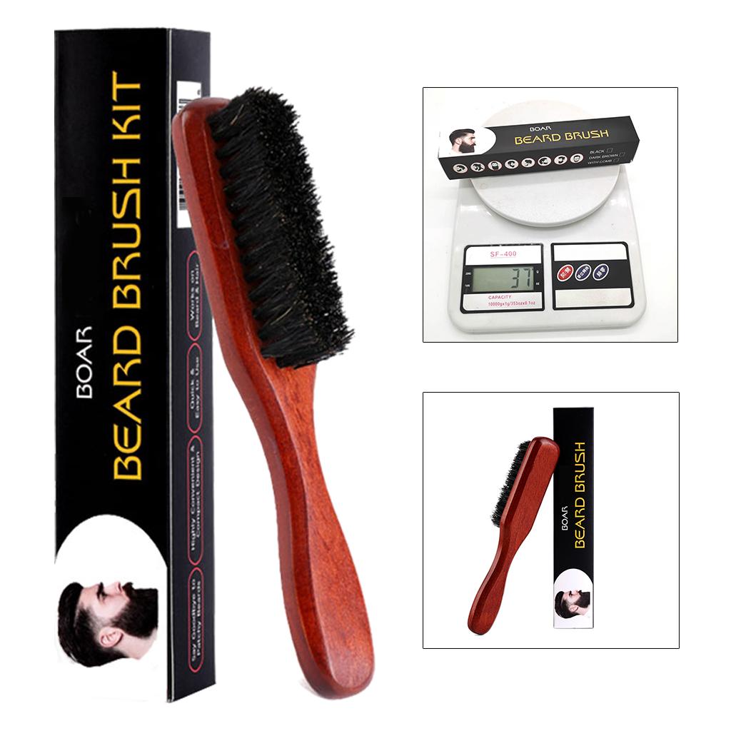 남성용 나무 손잡이 수염 브러시, 부드러운 털 브러시  - Men'S Grooming Accessories Kit 리뷰 및 가격