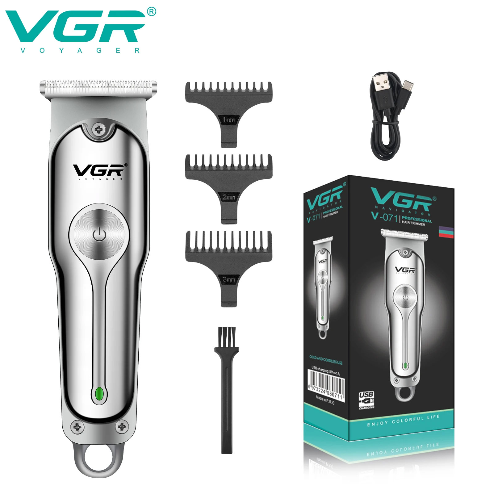 VGR 남성용 충전식 전기 헤어 트리머, 전문 헤어 클 - Men'S Face Grooming 리뷰 및 가격