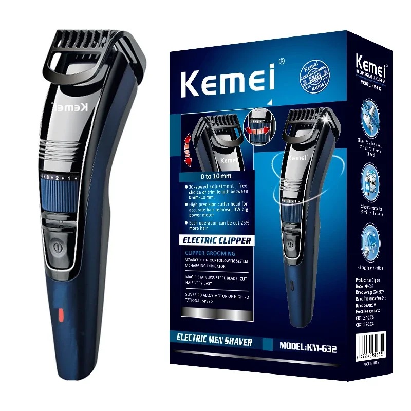 Kemei 632 0.5-10mm 남성용 조절식 수염  - Men'S Face Grooming 리뷰 및 가격