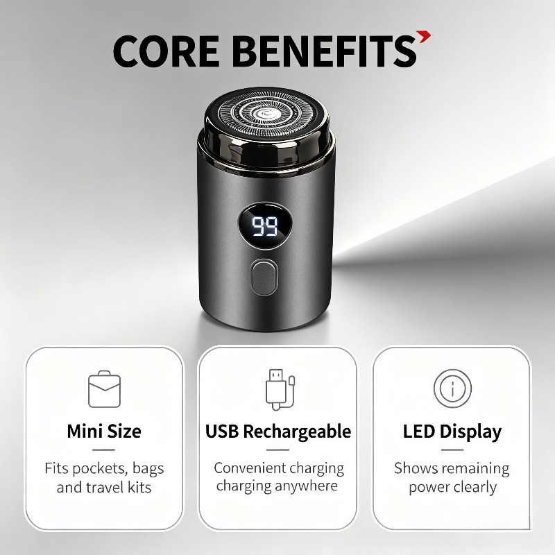 USB 충전식 방수 전기 면도기 (남성용) LED 디스 - Men'S Grooming Boxes 리뷰 및 가격