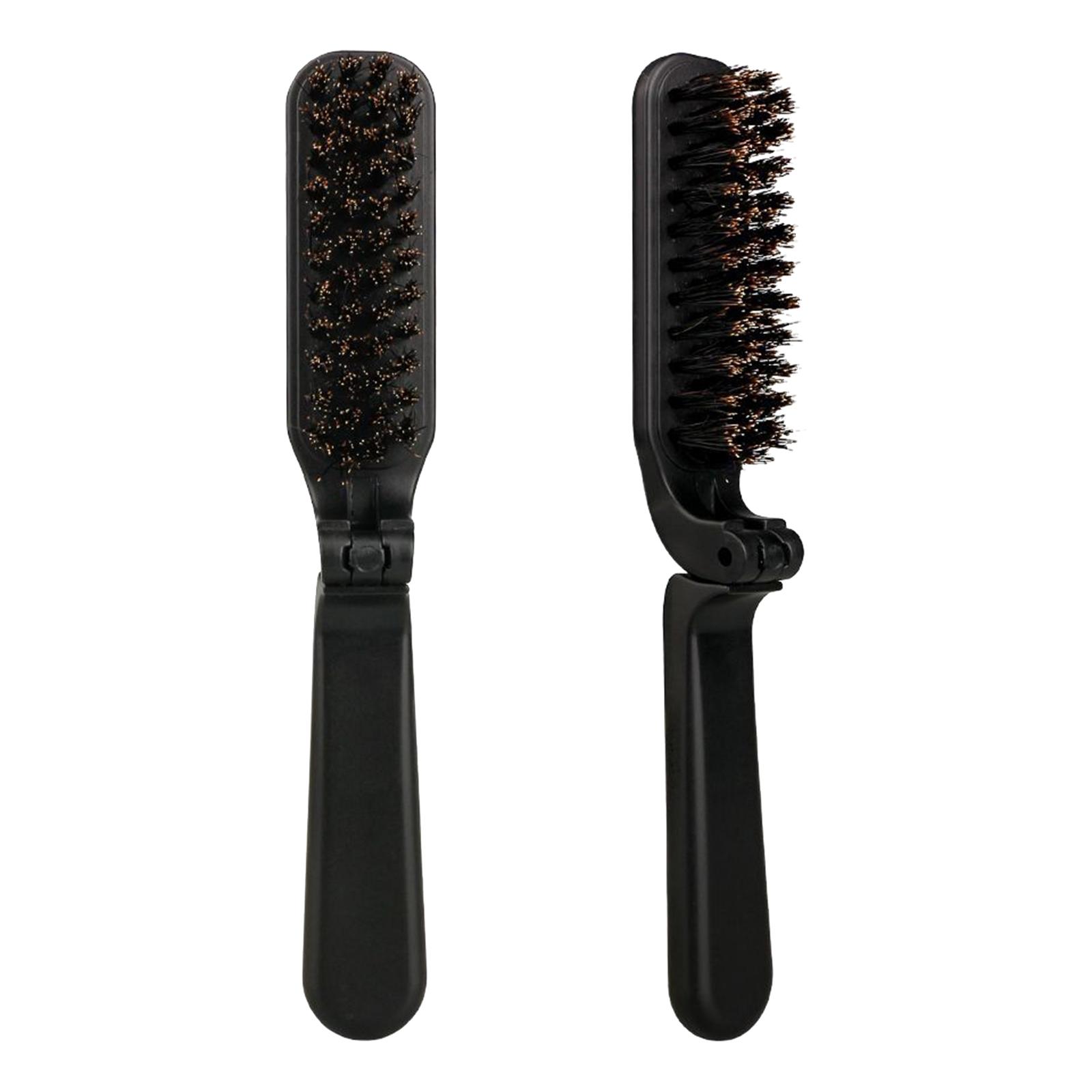 블랙 스타일리쉬 수염 브러쉬 접이식 엉킴 방지 미니 헤 - Men'S Grooming Barbershop 리뷰 및 가격
