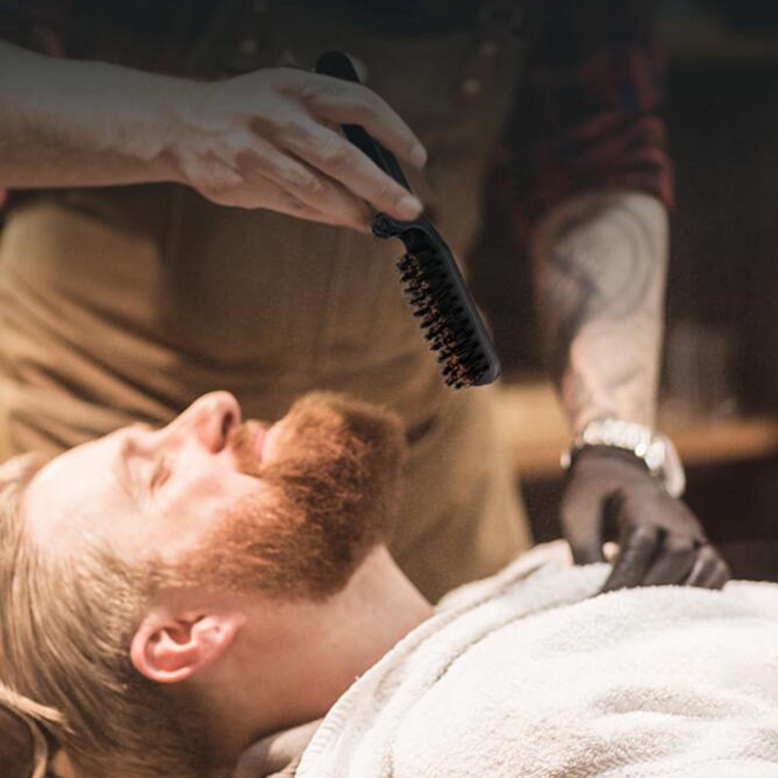 블랙 스타일리쉬 수염 브러쉬 접이식 엉킴 방지 미니 헤 - Men'S Grooming Barbershop 리뷰 및 가격